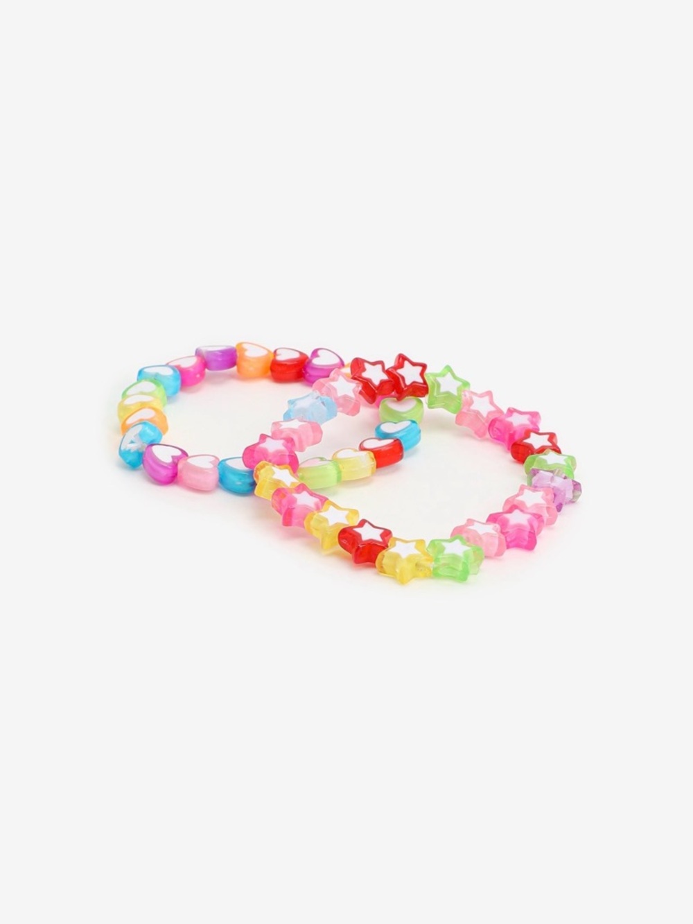 Kids Heart Bead Stretch Bracelet